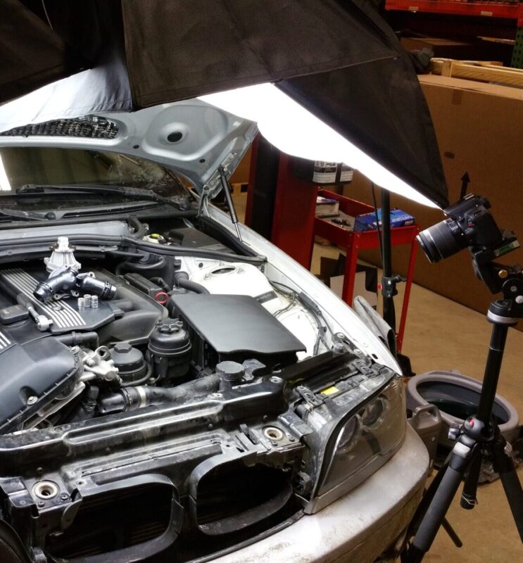 Automotive Underhood Video camera lighting